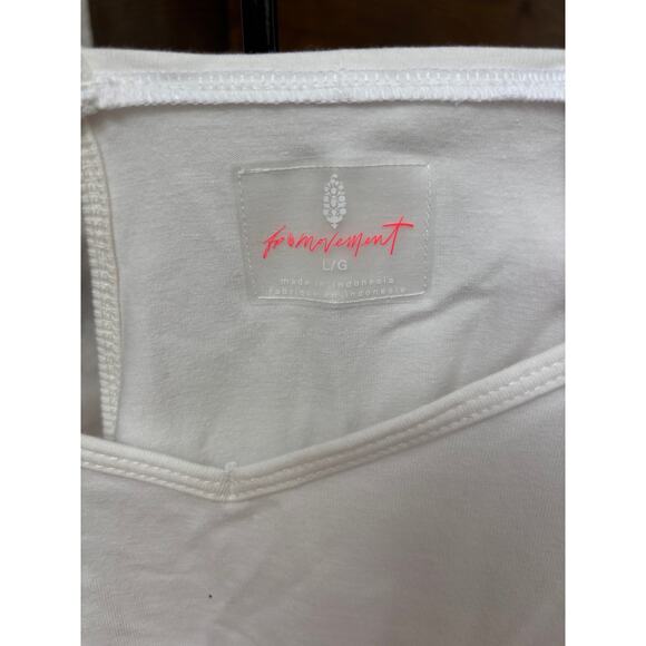 Free People x FP Movement Women's White Hot Shot Romper Size L - Picture 6 of 7